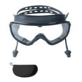 thumbnail image 1 of Large Frame Fog Swimming Goggles With Earplugs For Youth And Adults Comfortable Secure Fit Indoor Outdoor Pool Use, 1 of 6