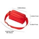 thumbnail image 3 of Mochila casual de hombro pequeño | Bolsa ligera de nylon y spandex | Bolso Rojo Blanco Versátil | Compacto 24x11x11 cm | 120g Correa Simple Portátil | Accesorio diario para desplazamientos, 3 of 6