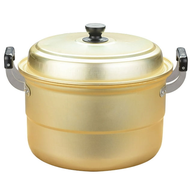 Aluminum Steamer Cooker Pot Household Stew Pot Large Capacity Soup Pot Kitchen Supply