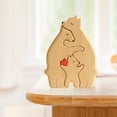 thumbnail image 4 of Oso Decorativo Escultura Del Arte Osos La Familia en Forma Corazón, 4 of 5