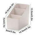 thumbnail image 3 of sruoe Desktop Storage Box, Desk Organizer Office Accessories, Make Up Desk Cosmetic Storage Box, Classic Office Supplies, Countertop Organizers for Bedroom, Bathroom Table Top Storage Box Sundry, 3 of 5