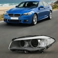 thumbnail image 3 of Replacement Left Headlight Fit for 2011-2013 BMW 5 Series Sedan, Black Housing, Xenon Bulbs Not Included, OEM# 63117203244, 3 of 17