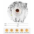 thumbnail image 6 of 13 Inch Round Placemats Set of 4, Grey Non Slip Heat Insulation PP Table Mats, Eucalyptus Leaves Washable Place Mats for Kitchen Dining Party Table Decor, 6 of 7