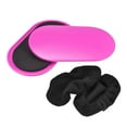 thumbnail image 1 of Unique Bargains Exercise Core Sliders, Oval Glider Discs with Feet Covers, Dual Sided, Home Gym, Pink, 1 of 6