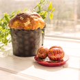 thumbnail image 4 of LOVARE Panettone Molde de papel est&aacute;ndar &ndash; 24 piezas, 9 cm x 9 cm &ndash; Moldes redondos de papel Panettone Panettone Panettone &ndash; Moldes para hornear pa QG group NA, 4 of 9
