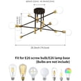 thumbnail image 6 of Sputnik Chandelier E26 Pendant Lighting Chandeliers Ceiling Light Fixture for Home Lighting Decor, 6 of 8