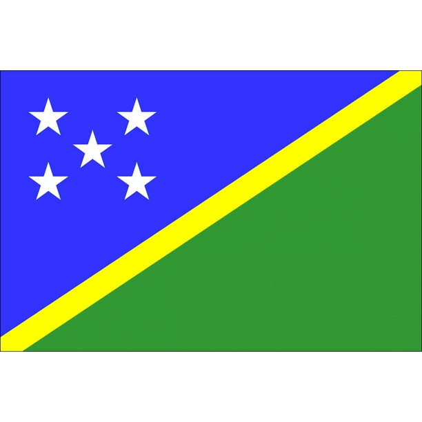 Laminated Poster Solomon Islands Country Flag Honiara Melanesian Poster