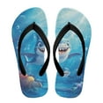thumbnail image 2 of POLERO Girls Boys Cartoon Ocean Shark Print Flip Flops Sandals Kids Water Shoes - Thong Beach Slides Slip On Quick Dry (Toddler-Little Kid) Size 12.5, 2 of 6