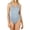 ASH BLUE, variant on Women Basic Solid Soft Stretchy Sleeveless Tank Top Bodysuit Leotard (S-XL)