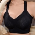 thumbnail image 4 of Srogem Women Wireless Bras V Mesh Comfortable Bralette Supportive Tshirt Bra No Underwire Seamless Push Up Everyday Bras, 4 of 5