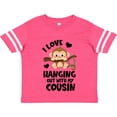 thumbnail image 3 of Inktastic Monkey I Love Hanging out with My Cousin Boys or Girls Toddler T-Shirt, 3 of 5