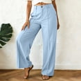 thumbnail image 5 of KPOPLK High Waisted Work Pants for Women Business Casual Outfits Office Dress Pants Trousers with Pockets(Sky Blue,M), 5 of 9