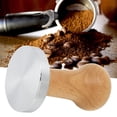 thumbnail image 4 of Coffee Powder Hammer, Coffee Machine Accessories Durable Ergonomic Coffee Tamper, For Office Home Wood Color 58mm Thread Base, 4 of 8