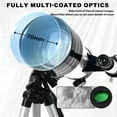 thumbnail image 4 of iMeshbean Telescope 70mm Aperture 300mm - for Kids & Adults Astronomical Refracting (15X-150X) Portable Travel Telescope with Finder Scope, Tripod Phone Adapter, 4 of 13