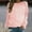 Rose Gold, variant on VKEKIEO Cropped Sweatshirts For Women Crew Neck Long Sleeve Solid Walking Rose Gold Polyester Plus Size Sweatshirts