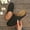 Black, variant on Simple Women's Perforated Mule Slides Wedge Soft Sole Breathable Casual Footwear Black 38