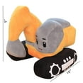 thumbnail image 2 of Yudong Excavadora de Peluche de 10"" Juguete de construcción de Peluche de excavadora Suave para Regalos de Fiesta de Navidad de cumpleaños para niños (Amarillo) (Amarillo 10), 2 of 5