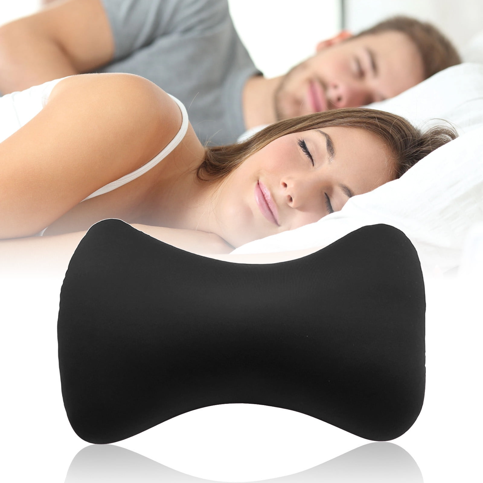 Soft Neck Bone Pillow for Sleeping Travel Pillow Shaped Bone Neck and Neck Pillow for Recliner Great for Pain Relief. Black 2024 Major Deals Walmart