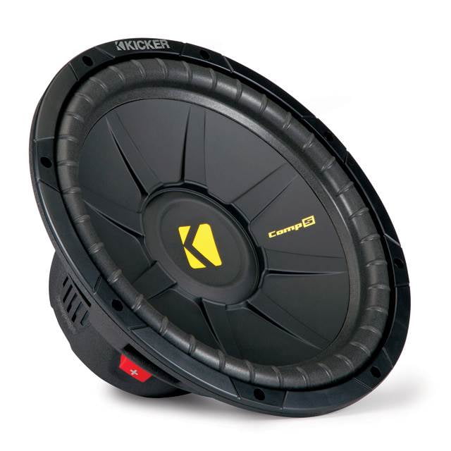 Kicker Comps 10 Inch 600W Car Audio Power 4 Ohm Quad Vented Subwoofer 40CWS104