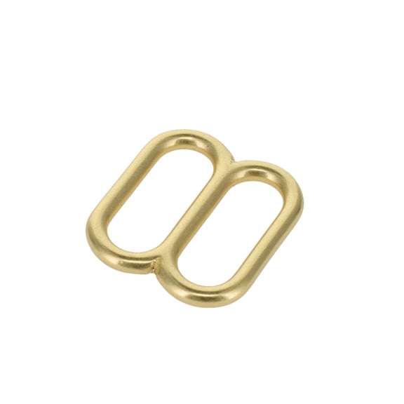 20114 Natural Brass, Double Loop, Solid Brass-LL, 1"