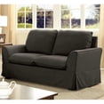 thumbnail image 2 of Furniture of America Osilla Fabric Upholstery Loveseat in Gray, 2 of 5