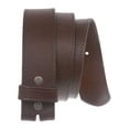 thumbnail image 3 of Snap On Cowhide Full Grain Stitching-Edged Leather Belt Strap, 3 of 3