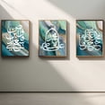 thumbnail image 2 of Modern Islamic Calligraphy Canvas Painting Print Abstract Wall Art for Living Room Bedroom Decoration Frameless X3, 2 of 7