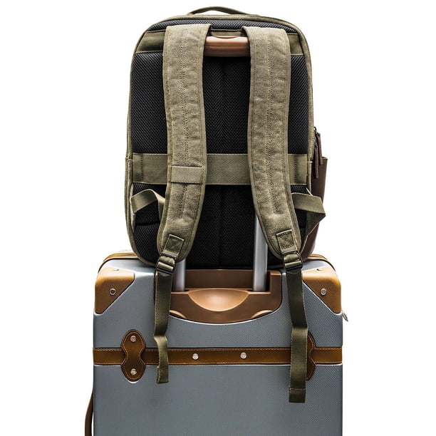 business backpacks top grain leather by remwick Kineo Backpack Full-Grain Leather King Ranch Saddle Shop The Renwick backpack is built out of rugged 16 ounce washed canvas and genuine leather trim Best Renwick Genuine Leather Backpack,