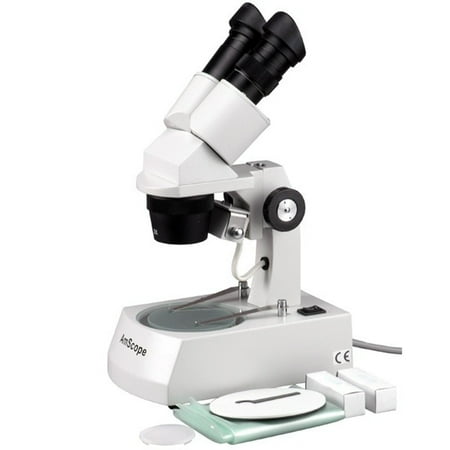 AmScope Stereo Binocular Coin Microscope 5X 10X 15X 30X