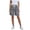 Grey, variant on Ziynglg Denim Shorts for Women Knee Length Plus Size Shorts Baggy Bermuda Casual Work Jean Shorts with Drawstring