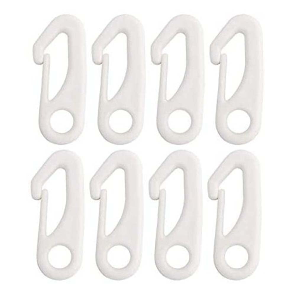 Dreamhall 8Pcs Flag Pole Clip Snap Hooks Durable Nylon Flag Clips Flag
