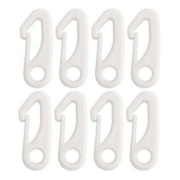 Mduoduo 8 Pcs Heavy Duty Flagpole Snap Hook Clips Flag Pole Attachment Accessories Tool,White