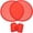Red, variant on Shisuyan Folding Fan Red Plastic 2Pcs 9.8X9.8X0.08In