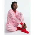 thumbnail image 5 of Joyspun Women's Waffle Knit Henley Sleep Top, Joggers and Socks Pajama Set, 3-Piece, Sizes XS-3X, 5 of 8