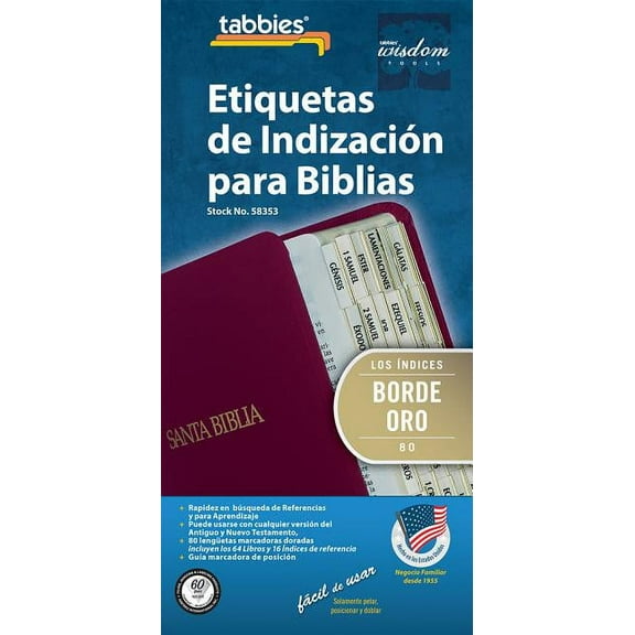 58353: Spa-Spanish Gold-Edged Bible I: Spanish Classic Gold-Edged Bible Tabs (Other)