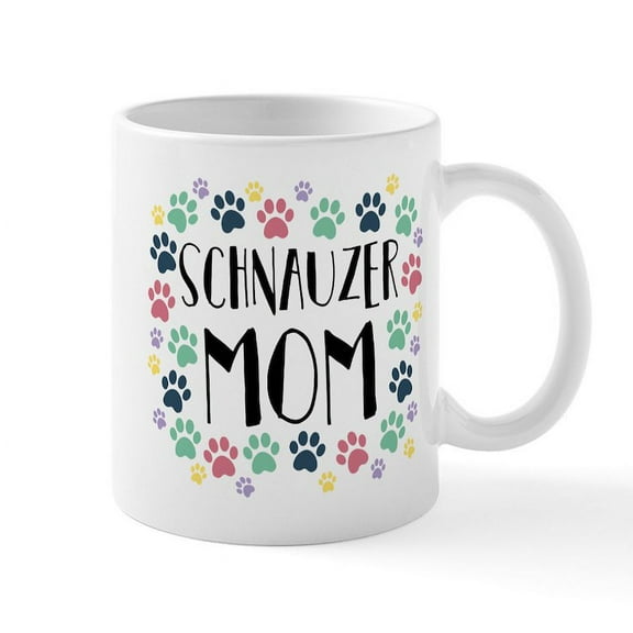 CafePress - Schnauzer Mom - 11 oz Ceramic Mug - Novelty Coffee Tea Cup