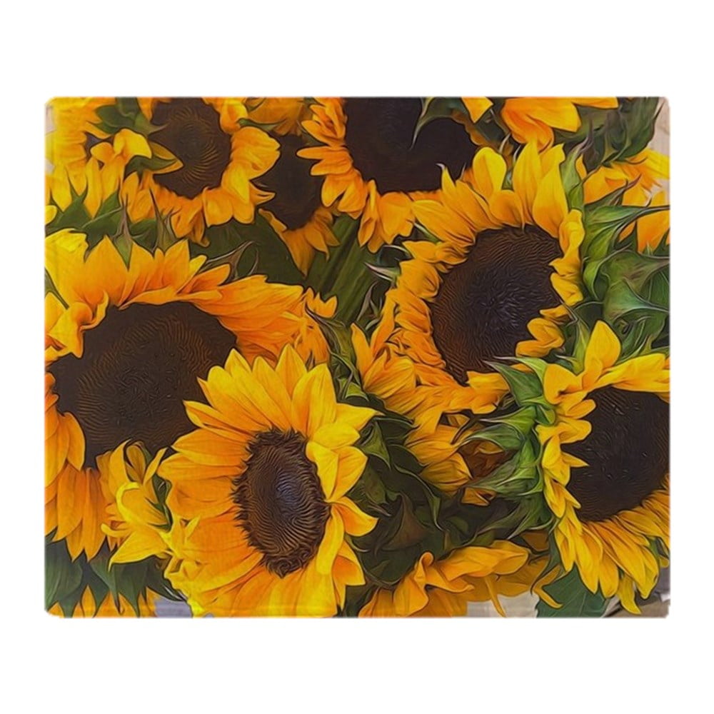 CafePress Sunflowers Soft Fleece Throw Blanket, 50"x60" Stadium