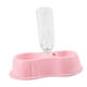 thumbnail image 1 of Comedero para gatos con doble cuenco y dispensador automático de agua. Reposición automática de agua. Rosado, 1 of 5