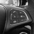 thumbnail image 4 of MYG 12pcs Black ABS Car Steering Wheel Button Cover Sticker for Benz C W205 2015-18, 4 of 9