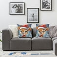thumbnail image 3 of Acheng Christmas Deer Throw Pillow Covers Cozy Soft Pillowcase Square Cushion Case for Home Sofa Bedroom Car Decoration,2 Pcs White, 3 of 6