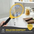 thumbnail image 4 of 1 Pack Electric Fly Swatter Handheld Bug Zapper Racket for Camping - Powerfull Zapper Racket for Flies/Bug & Mosquito - Portable Fly Zapper Battery Operated (2 AA Batteries not Included), 4 of 8