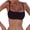 Black, variant on Gureui Women Unpadded Bikini Top Sexy Pure Color Swimwear Women Bathing Suit Women Swimming Top Monokini Crop Top New Only Top