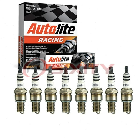 8 pc Autolite AR2593 Racing Spark Plugs for 687 825 AG071 Ignition Wire Secondary
