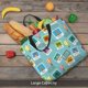 thumbnail image 5 of Disketp World Travel1 Bolsa Tote de Lona para Mujer, Bolso de Hombro y Cruzado con Cierre de Cremallera, 5 of 7