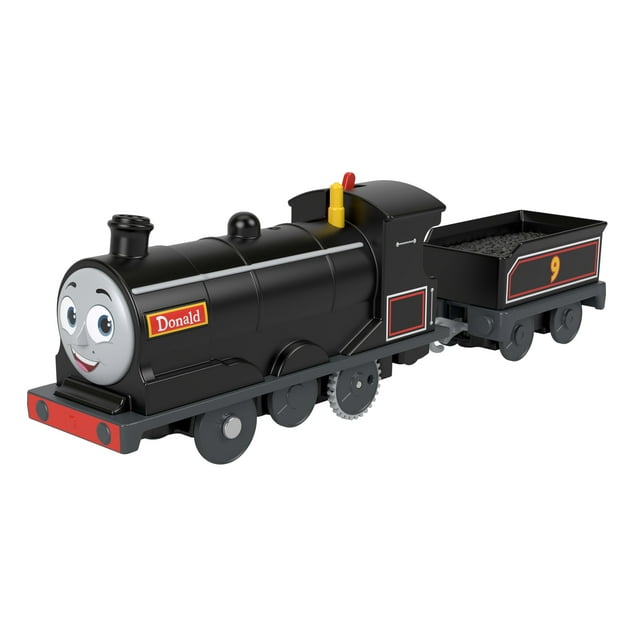 Thomas & Friends Donald Motorized Toy Train Engine with Cargo Car for Preschool Kids
