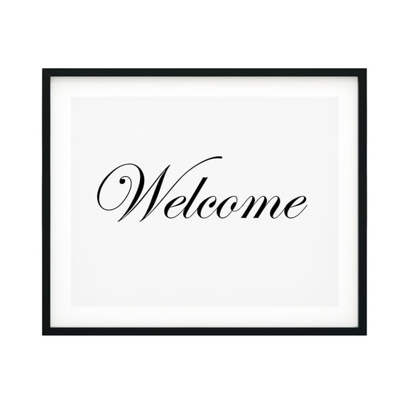 Welcome 11 x 14 UNFRAMED Print Business & Events Decor Wall Art