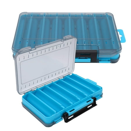Tackle Box Plastic Tackle Trays Fishing Tackle Box Storage Organizer 2 Packs Lure Boxes Terminal Tackle Storage