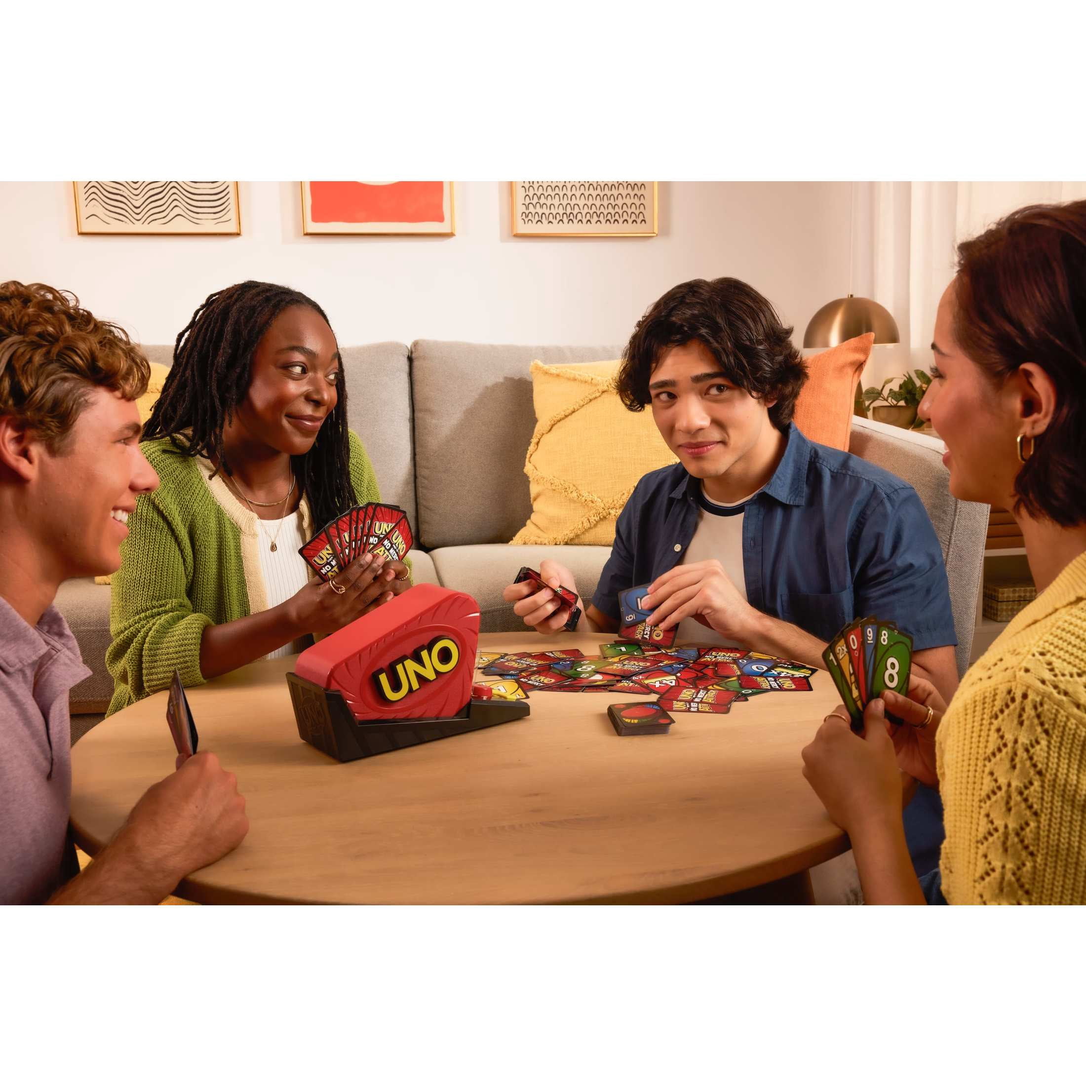 UNO Show ‘em No Mercy® Attack Card Game With Card Launcher for Kids, Fans, Adults & Family Night