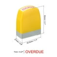 thumbnail image 2 of Uxcell Notice Stamp Self Inking, Office Stamps Message Stamp Business Stamp Style 1 ["Overdue Time"], 2 of 6