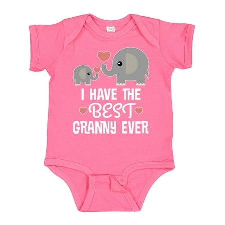

Inktastic Best Granny Ever Grandchild Boys or Girls Baby Bodysuit